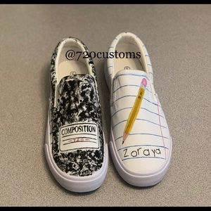 Custom sneakers.  Will be Vans.